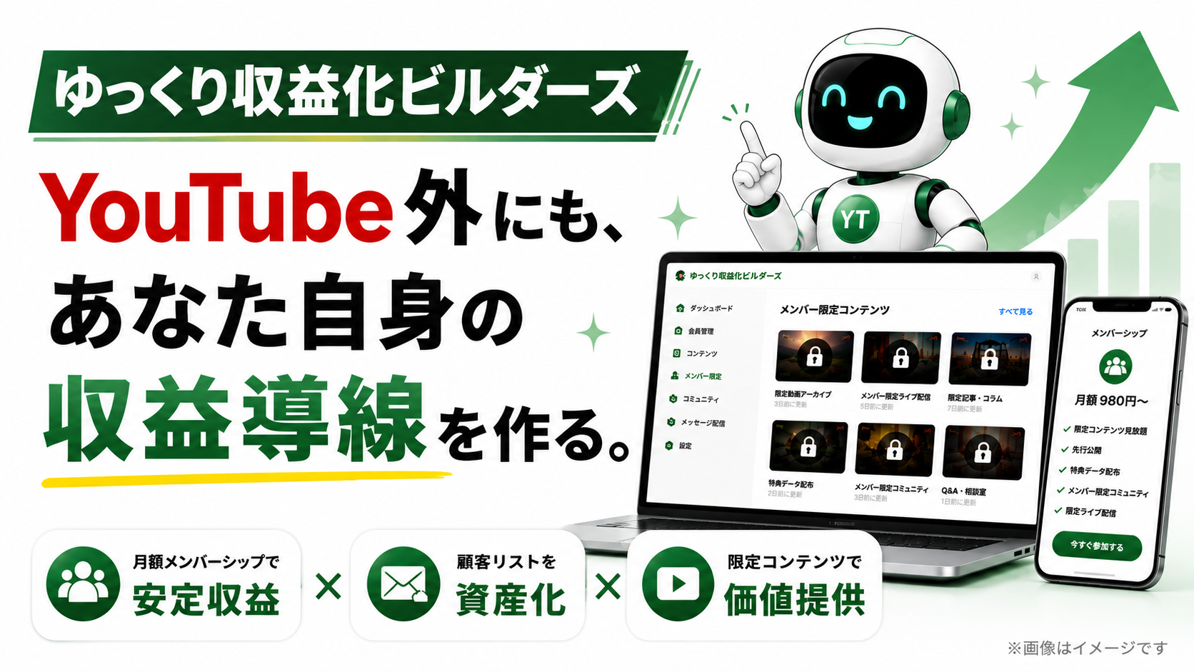 ゆっくり収益化ビルダーズでできること